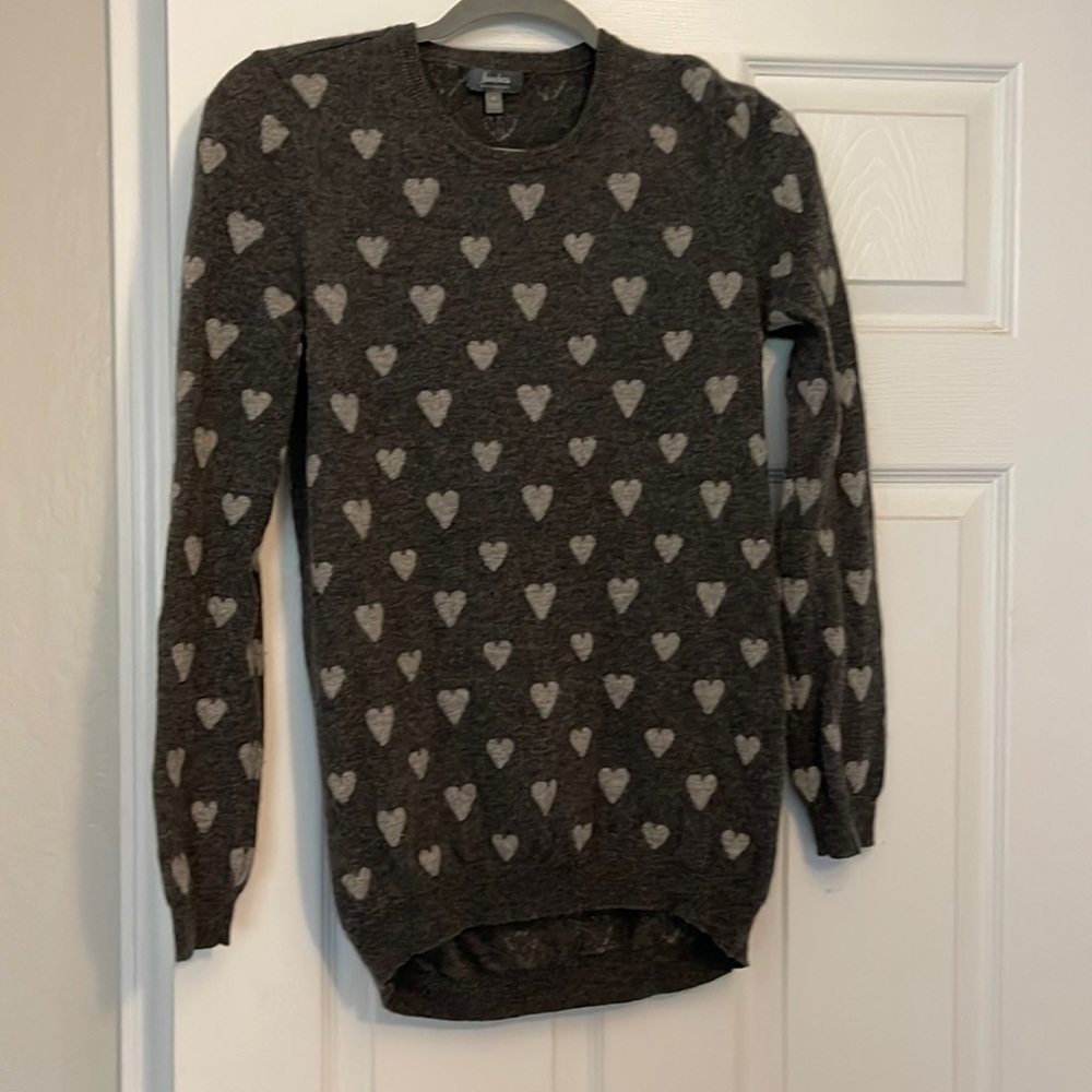 Neiman Marcus Cashmere Heart Sweater